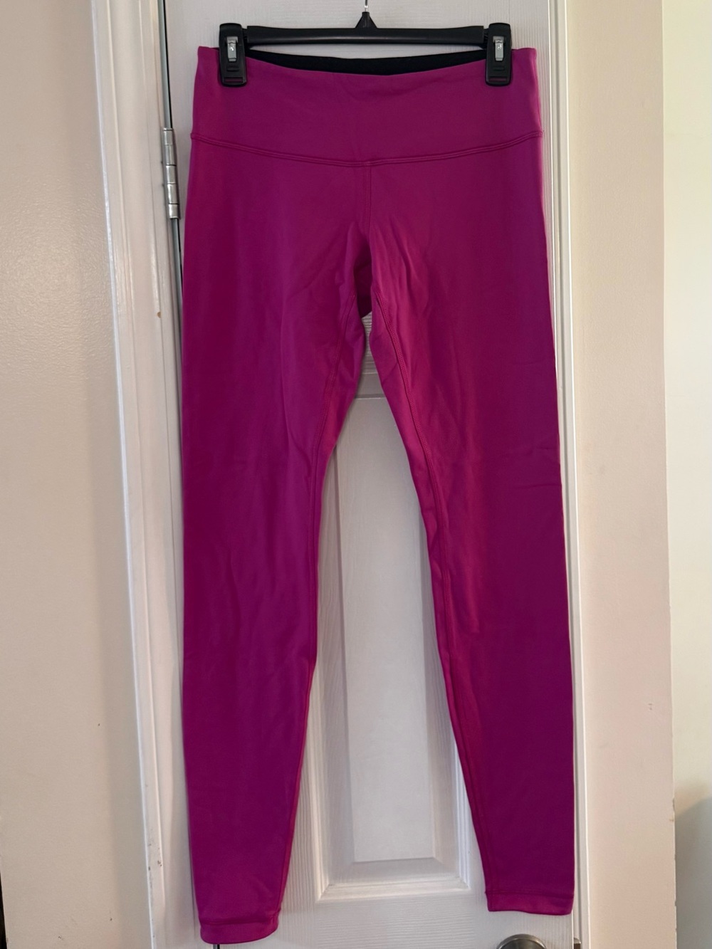 Lululemon Reversible Wunder Under Leggings Black Pink Size 8 Yoga